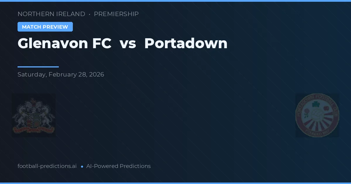 Glenavon FC vs Portadown — voorspelling en vooruitblik wedstrijd