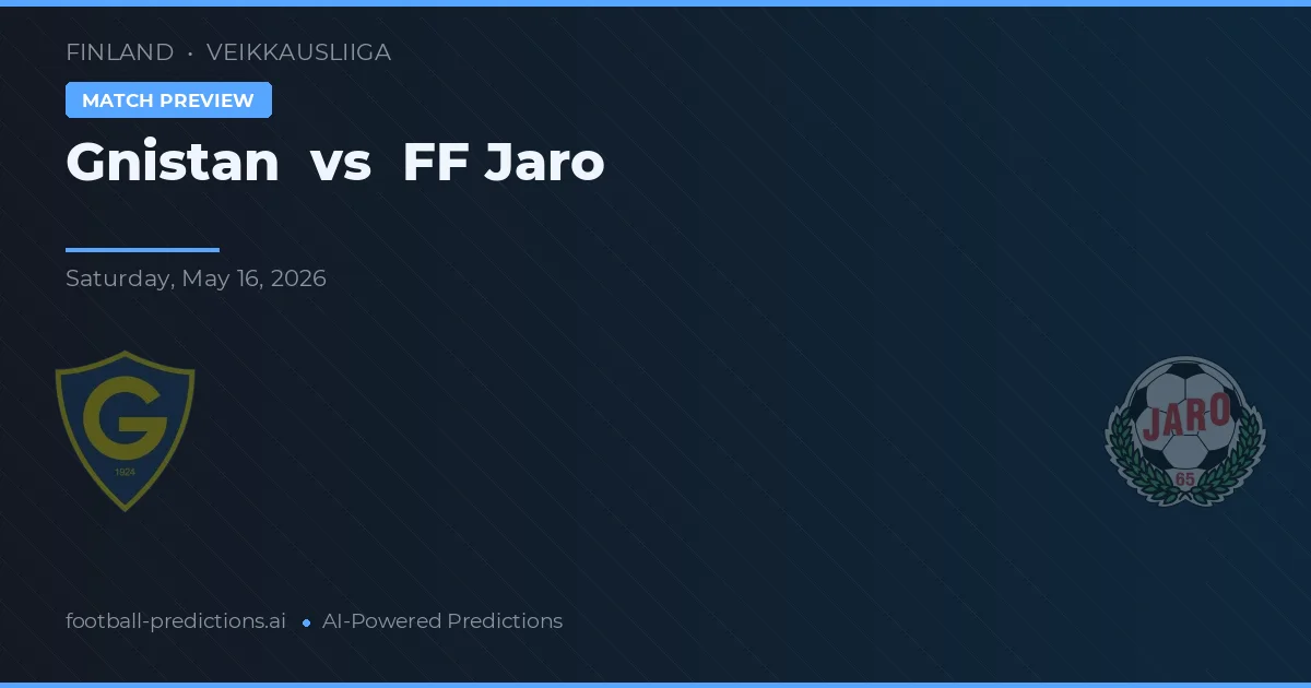 Gnistan vs FF Jaro — voorspelling en vooruitblik wedstrijd