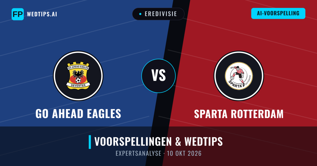 Go Ahead Eagles vs Sparta Rotterdam — voorspelling en vooruitblik wedstrijd
