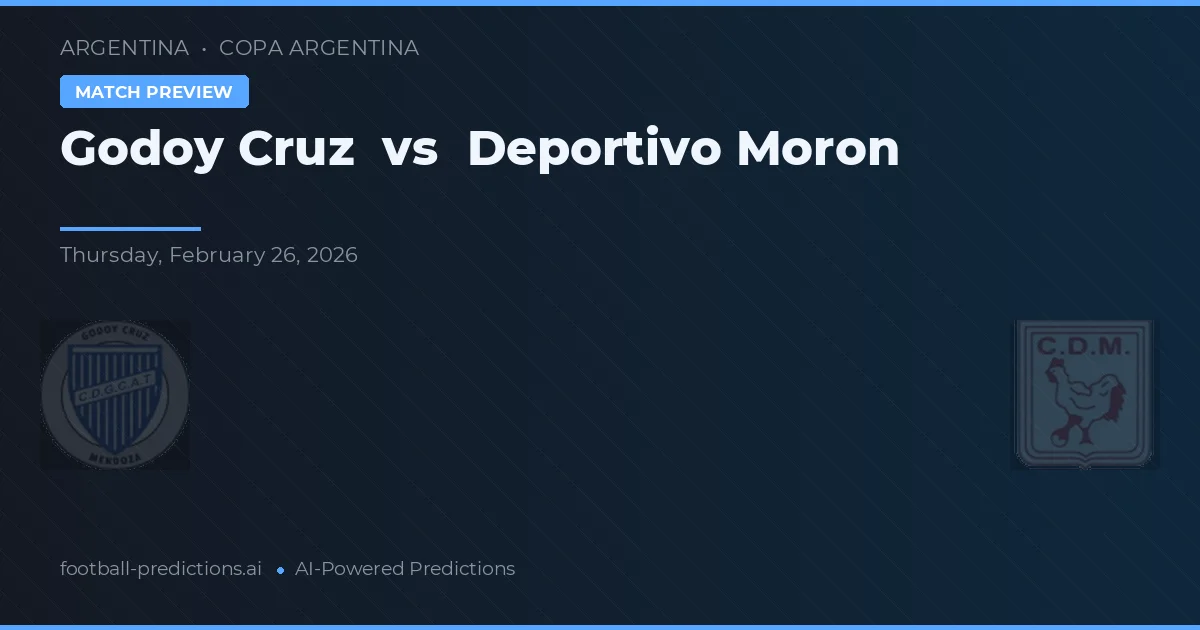 Godoy Cruz vs Deportivo Morón — voorspelling en vooruitblik wedstrijd