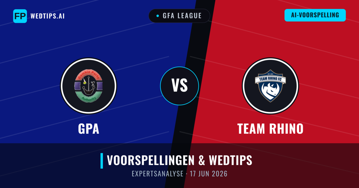 GPA vs Team Rhino — voorspelling en vooruitblik wedstrijd