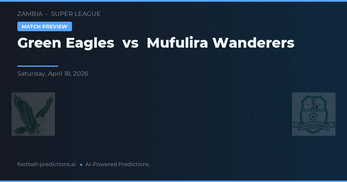 Green Eagles vs Mufulira Wanderers — voorspelling en vooruitblik wedstrijd