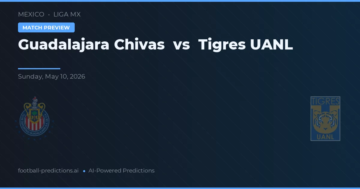 Chivas Guadalajara vs Tigres UANL — voorspelling en vooruitblik wedstrijd