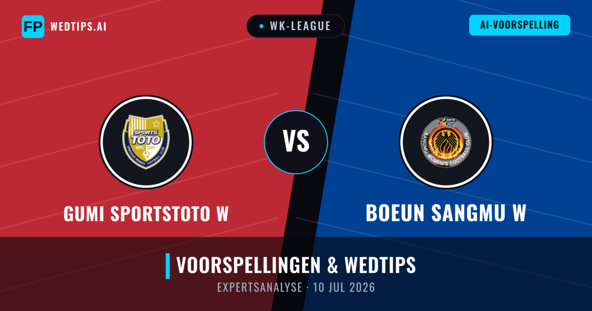 Gumi Sportstoto W vs Boeun Sangmu W — voorspelling en vooruitblik wedstrijd