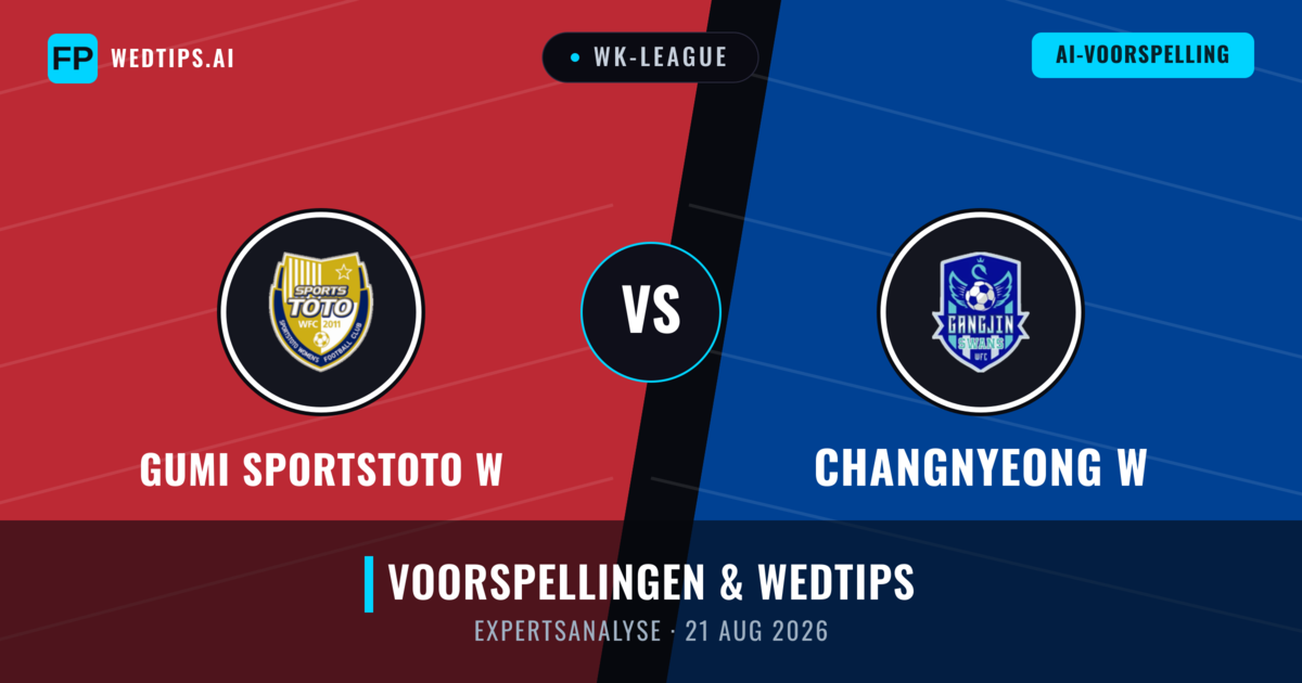 Gumi Sportstoto W vs Changnyeong W — voorspelling en vooruitblik wedstrijd