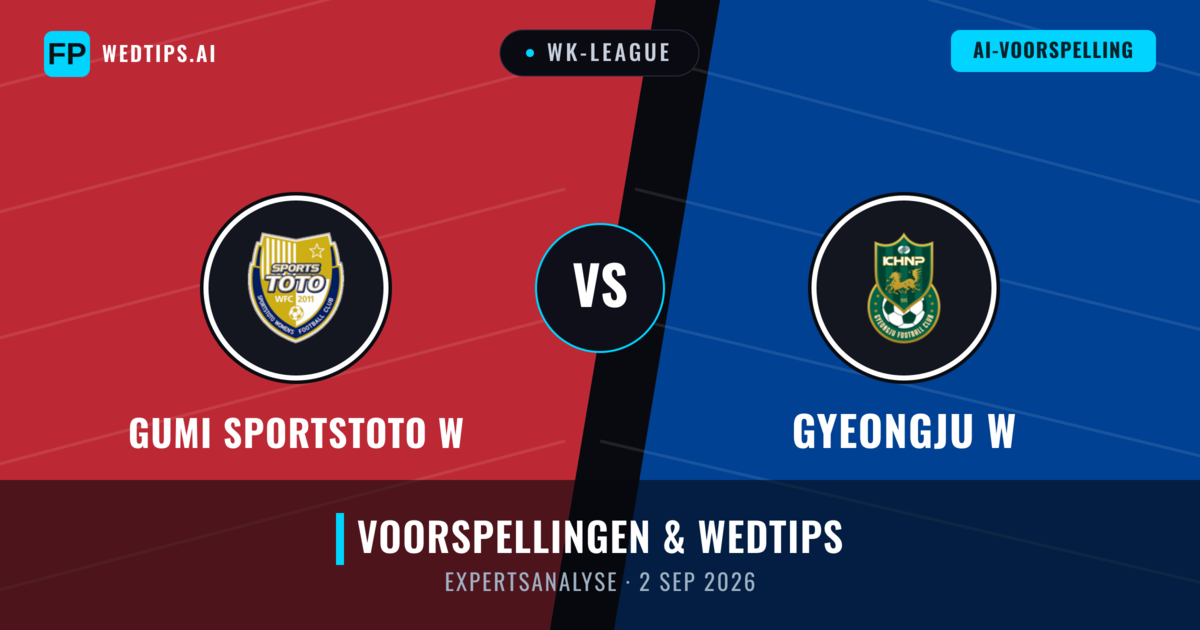 Gumi Sportstoto W vs Gyeongju W — voorspelling en vooruitblik wedstrijd