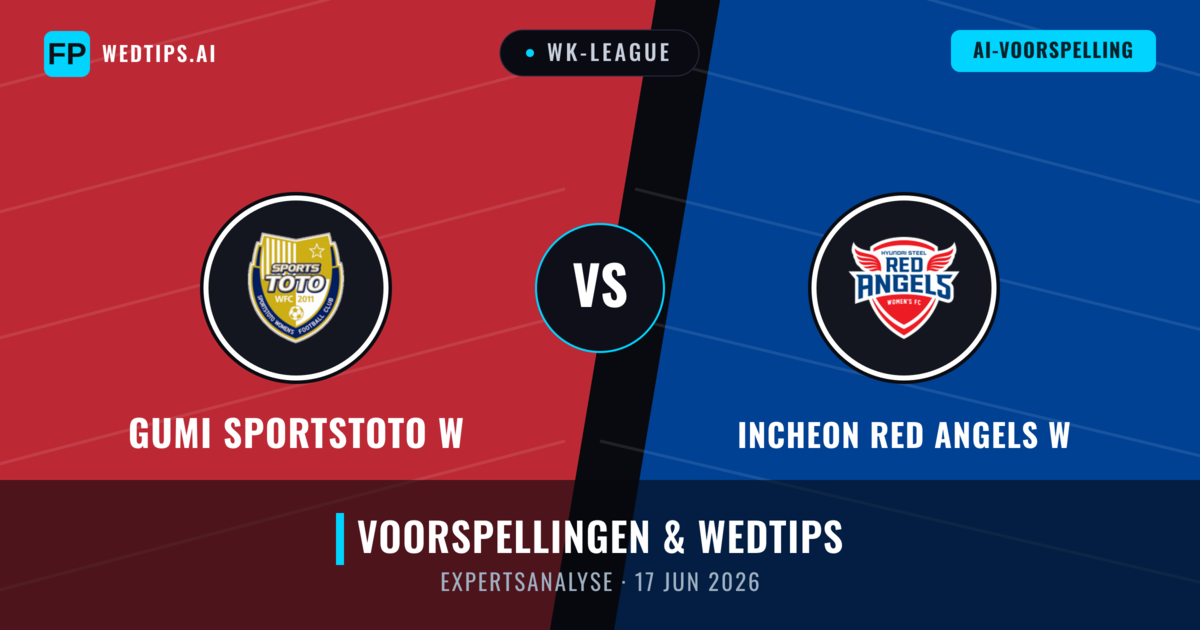 Gumi Sportstoto W vs Incheon Red Angels W — voorspelling en vooruitblik wedstrijd