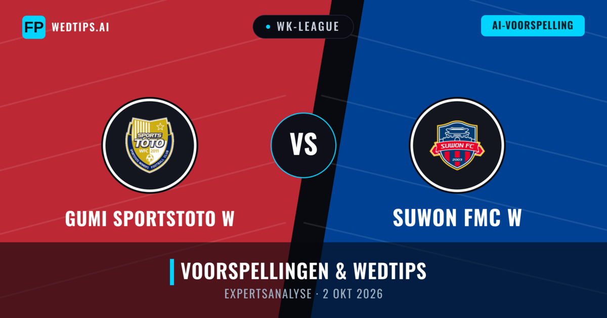 Gumi Sportstoto W vs Suwon FMC W — voorspelling en vooruitblik wedstrijd