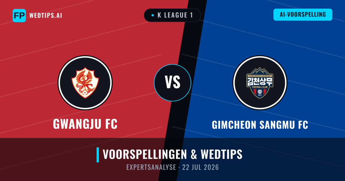 Gwangju FC vs Gimcheon Sangmu FC — voorspelling en vooruitblik wedstrijd