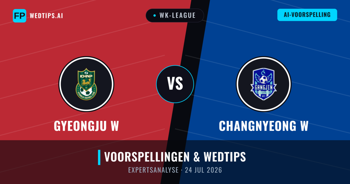 Gyeongju W vs Changnyeong W — voorspelling en vooruitblik wedstrijd
