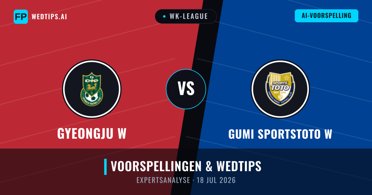 Gyeongju W vs Gumi Sportstoto W — voorspelling en vooruitblik wedstrijd