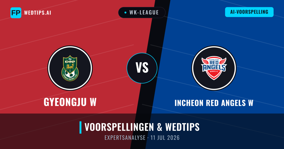 Gyeongju W vs Incheon Red Angels W — voorspelling en vooruitblik wedstrijd