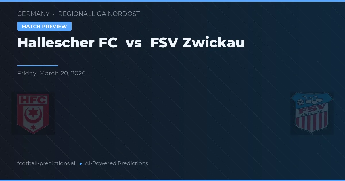Hallescher FC vs FSV Zwickau — voorspelling en vooruitblik wedstrijd