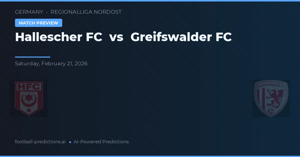 Hallescher FC vs Greifswalder FC — voorspelling en vooruitblik wedstrijd