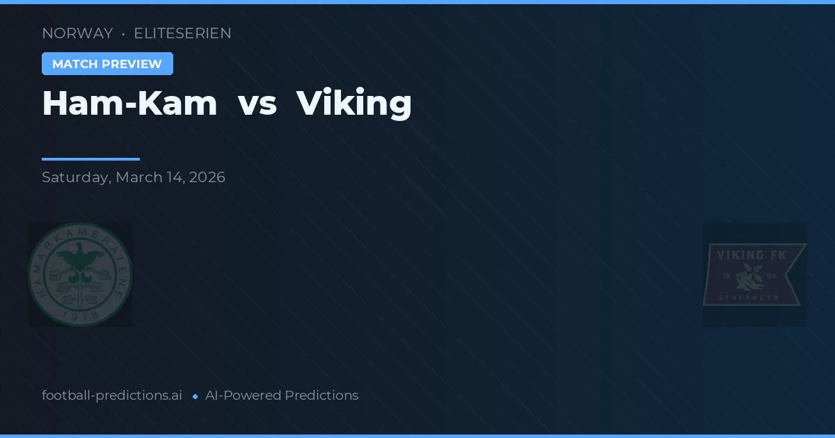 Ham-Kam vs Viking — voorspelling en vooruitblik wedstrijd