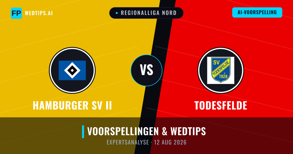 Hamburger SV II vs Todesfelde — voorspelling en vooruitblik wedstrijd