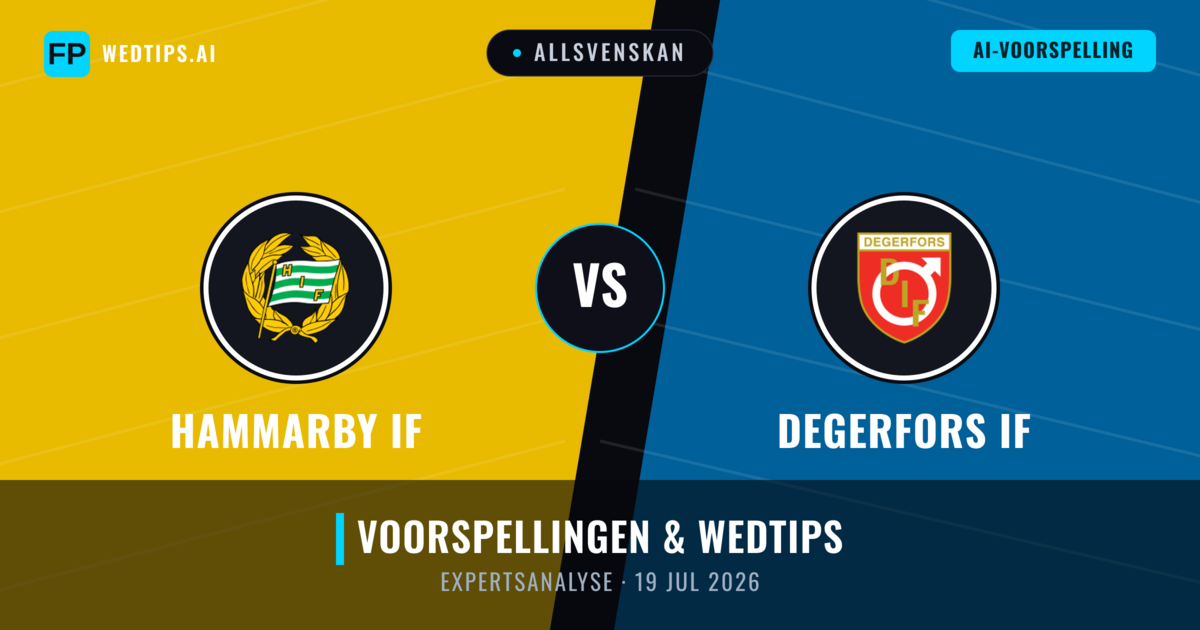 Hammarby IF vs Degerfors IF — voorspelling en vooruitblik wedstrijd