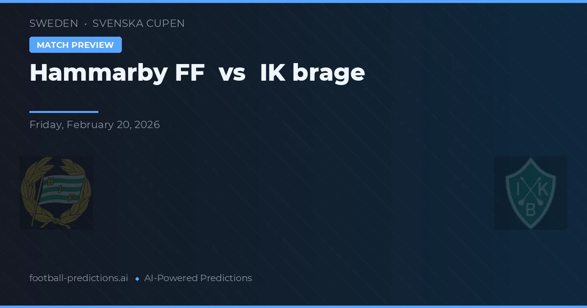 Hammarby IF vs IK Barge — voorspelling en vooruitblik wedstrijd