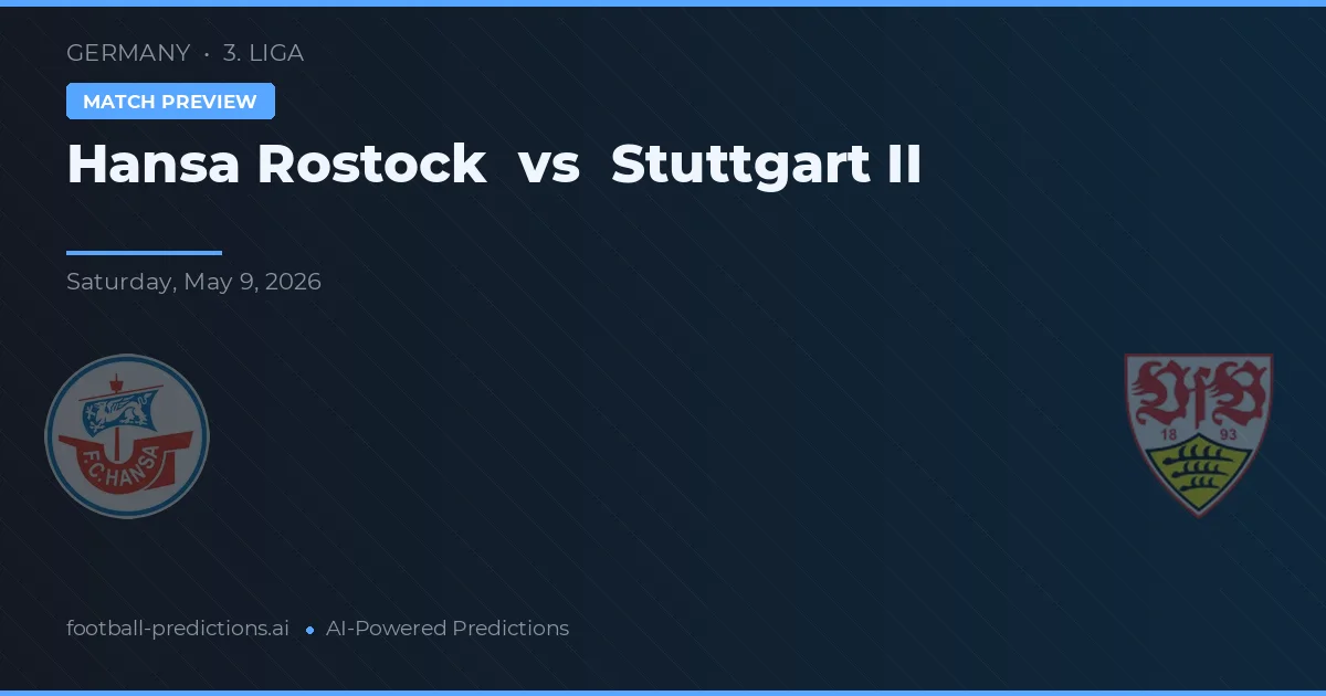Hansa Rostock vs Stuttgart II — voorspelling en vooruitblik wedstrijd