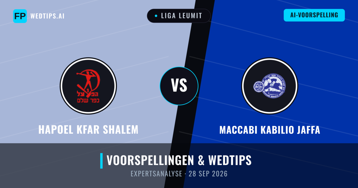 Hapoel Kfar Shalem vs Maccabi Kabilio Jaffa — voorspelling en vooruitblik wedstrijd