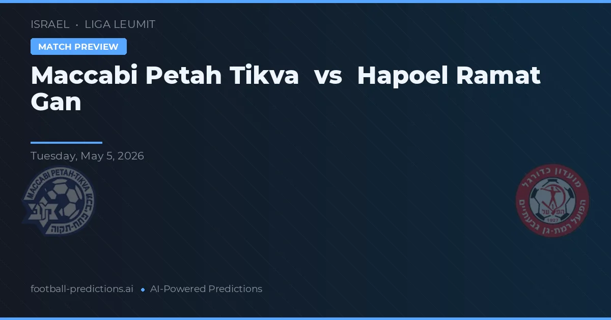 Maccabi Petah Tikva vs Hapoel Ramat Gan preview