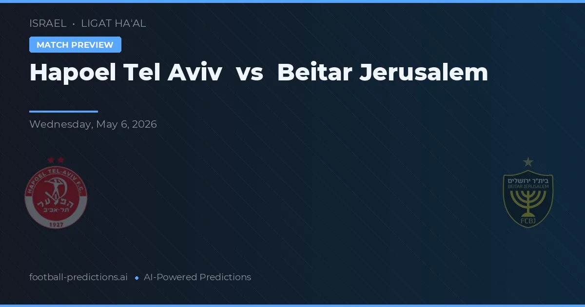 Hapoel Tel Aviv vs Beitar Jeruzalem preview