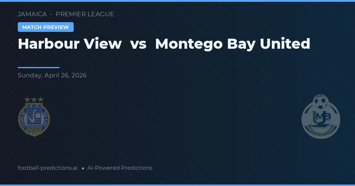Harbour View vs Montego Bay United — voorspelling en vooruitblik wedstrijd