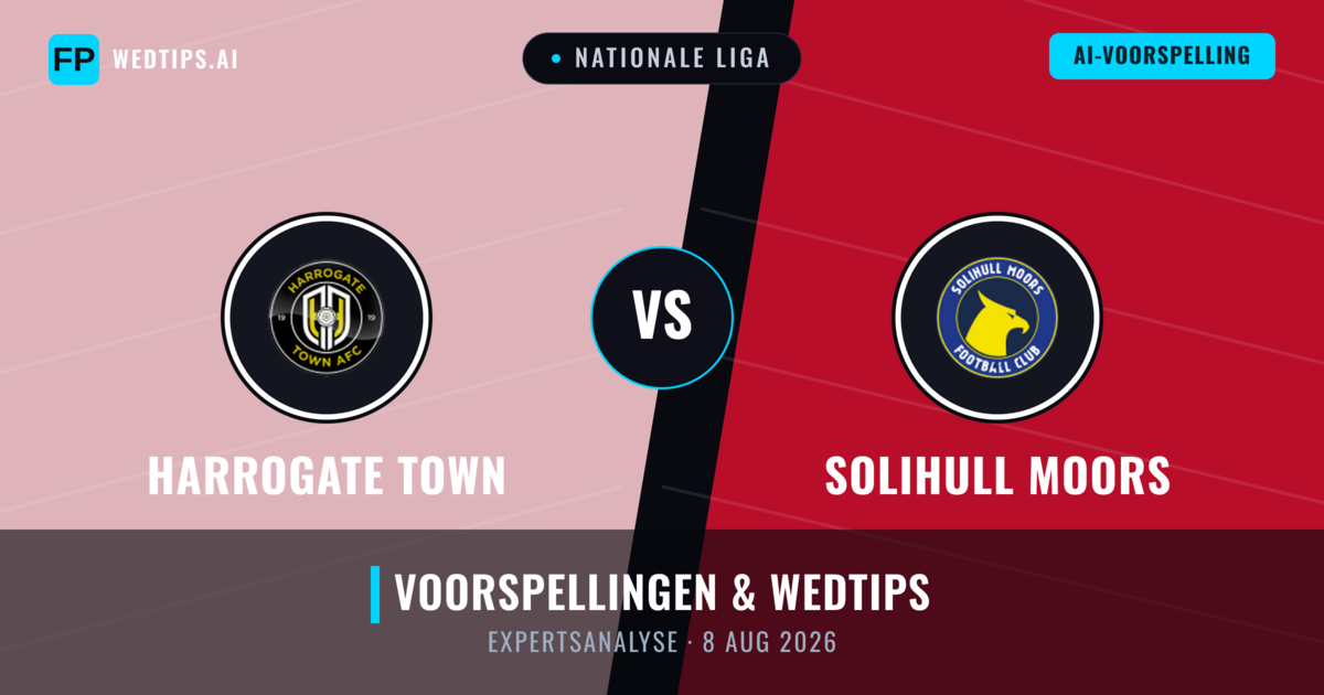 Harrogate Town vs Solihull Moors — voorspelling en vooruitblik wedstrijd