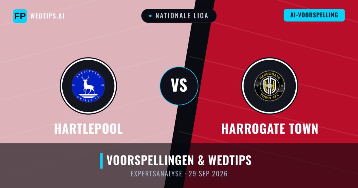 Hartlepool vs Harrogate Town — voorspelling en vooruitblik wedstrijd