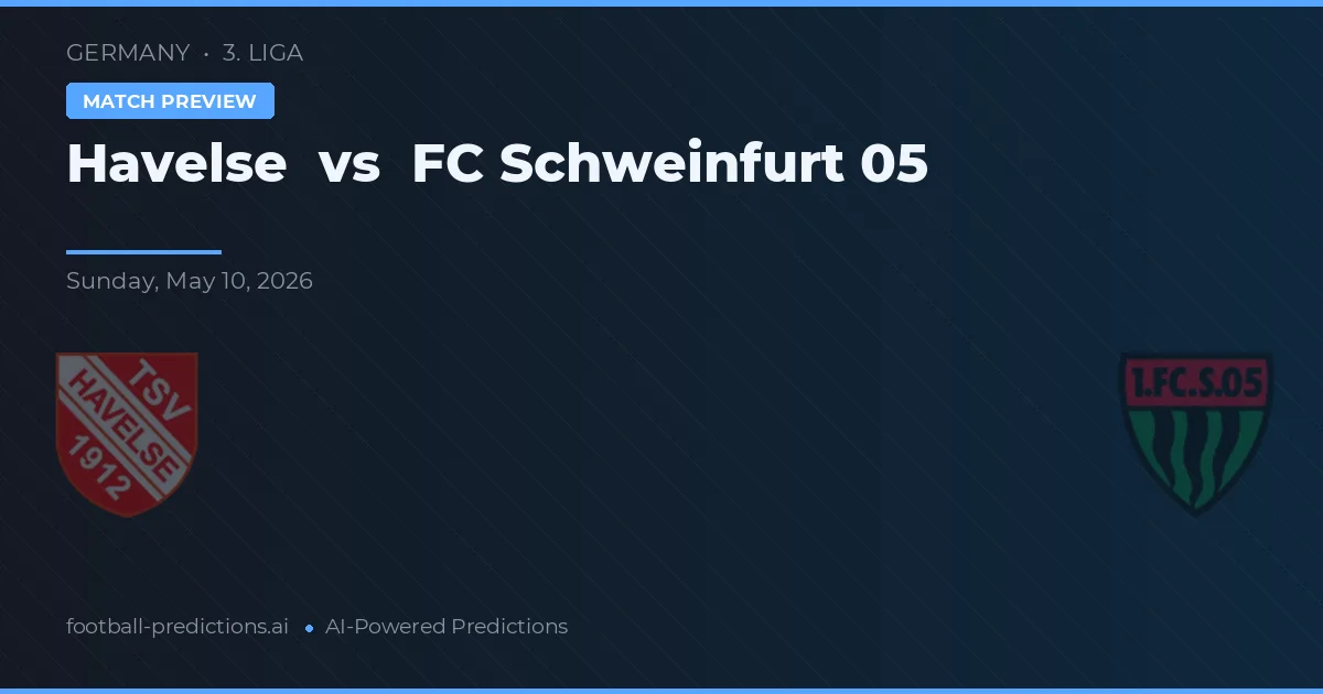 Havelse vs FC Schweinfurt 05 — voorspelling en vooruitblik wedstrijd
