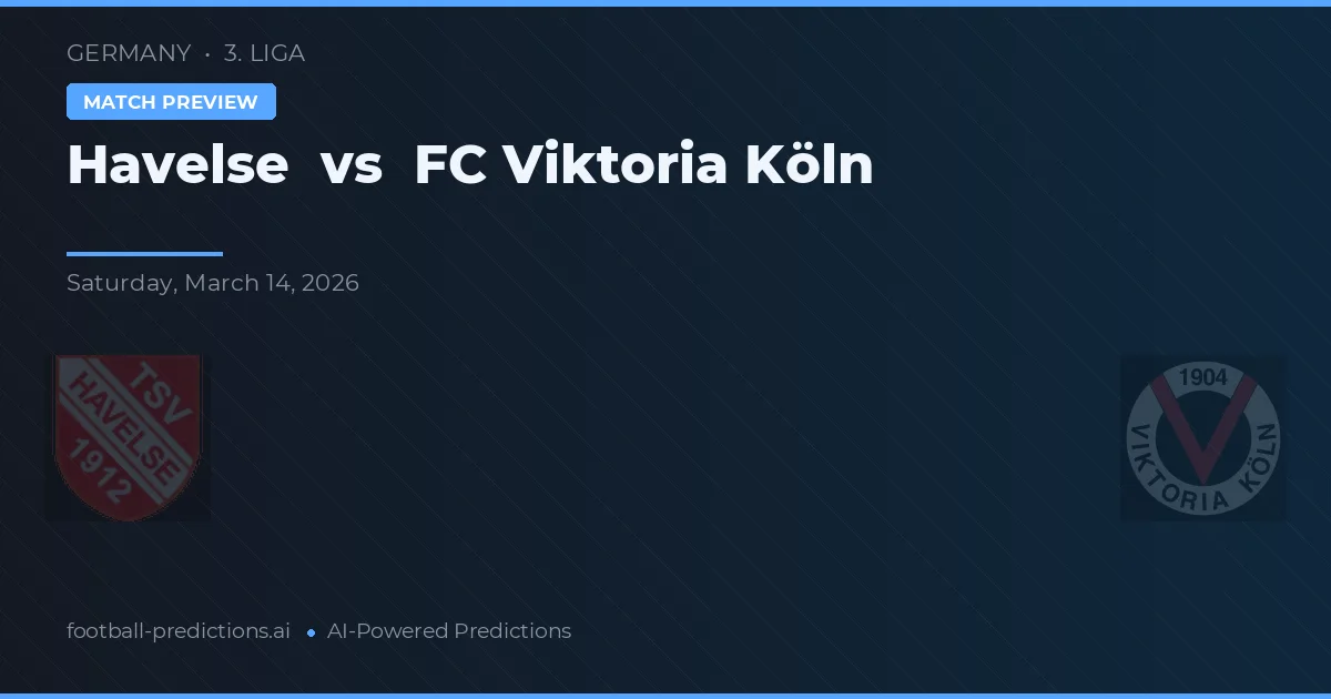 Havelse vs FC Viktoria Köln — voorspelling en vooruitblik wedstrijd