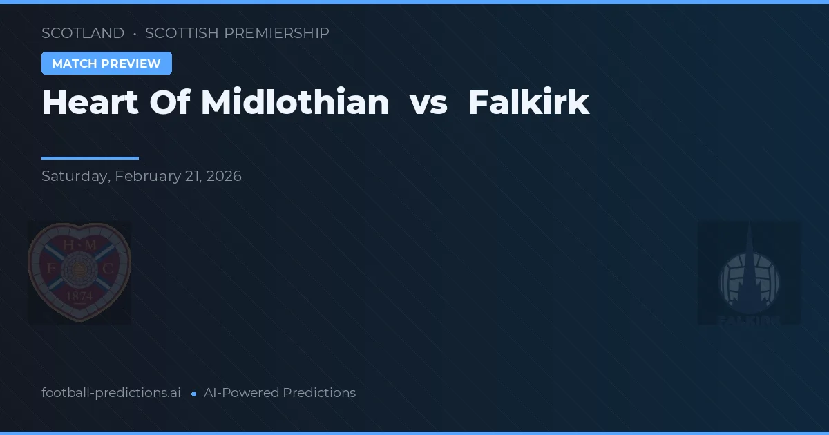 Heart of Midlothian vs Falkirk — voorspelling en vooruitblik wedstrijd