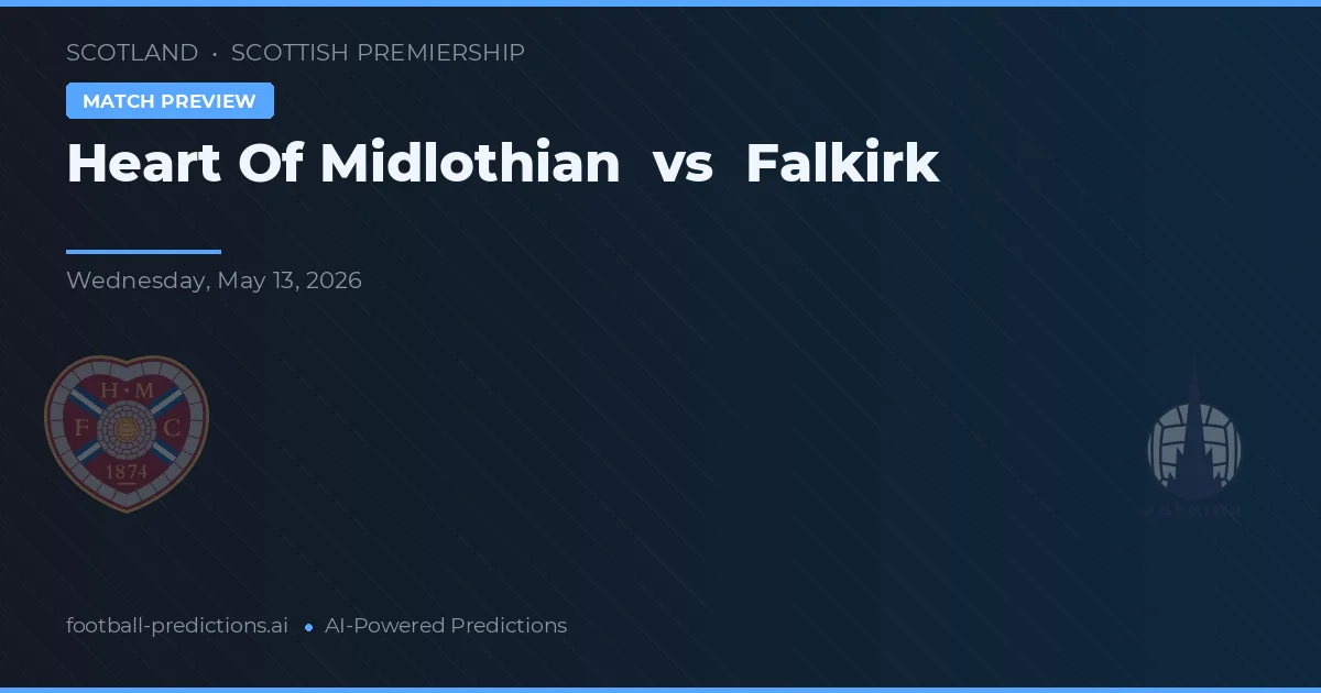 Heart of Midlothian vs Falkirk — voorspelling en vooruitblik wedstrijd