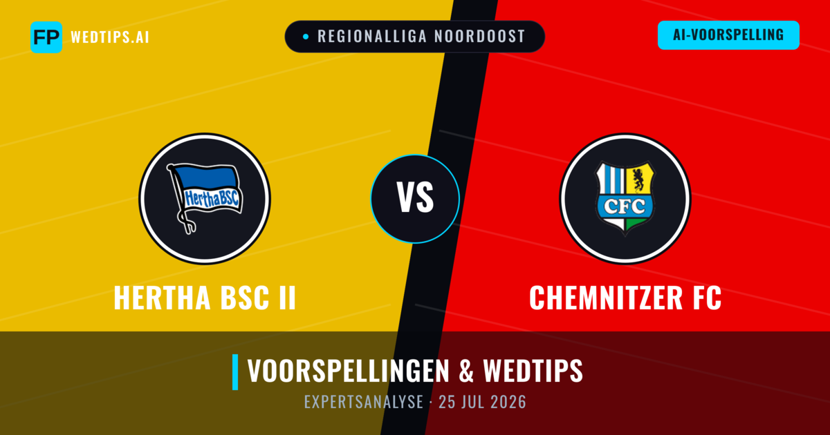 Hertha BSC II vs Chemnitzer FC — voorspelling en vooruitblik wedstrijd