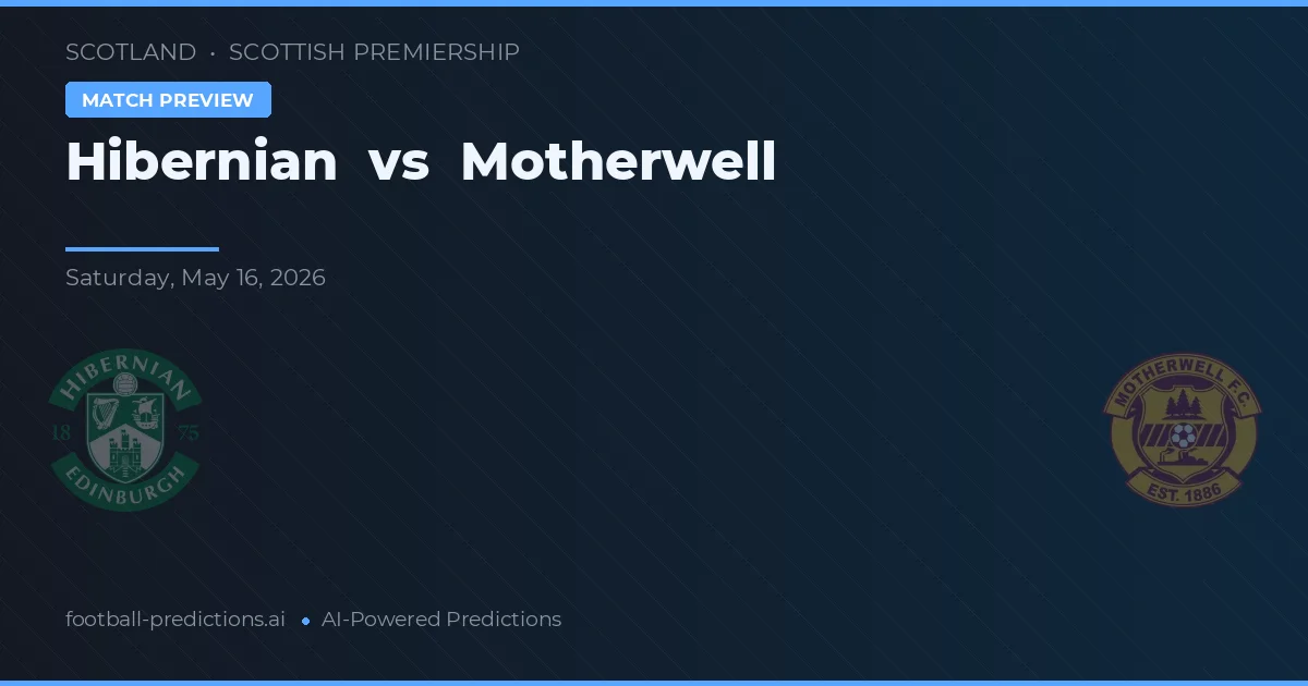 Hibernian vs Motherwell — voorspelling en vooruitblik wedstrijd