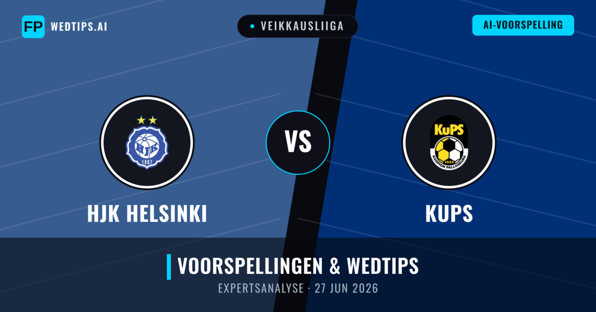 HJK Helsinki vs KuPS — voorspelling en vooruitblik wedstrijd