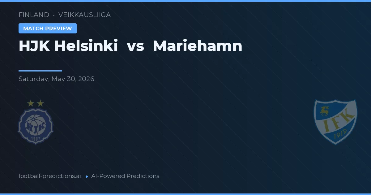 HJK Helsinki vs Mariehamn — voorspelling en vooruitblik wedstrijd