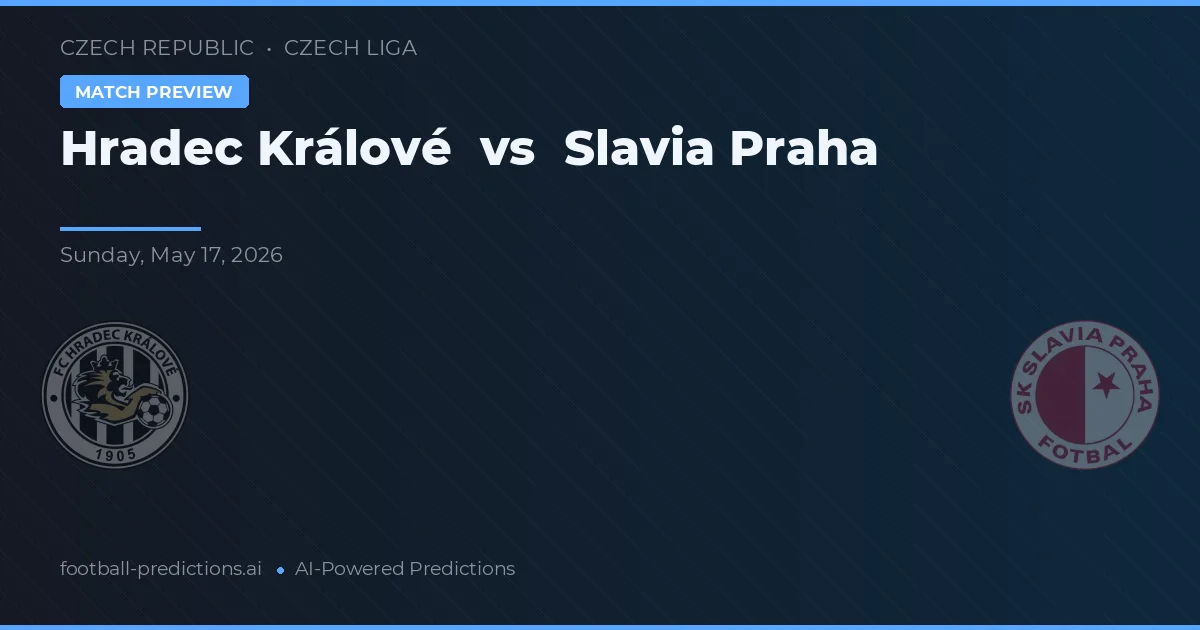 Hradec Králové vs Slavia Praag — voorspelling en vooruitblik wedstrijd