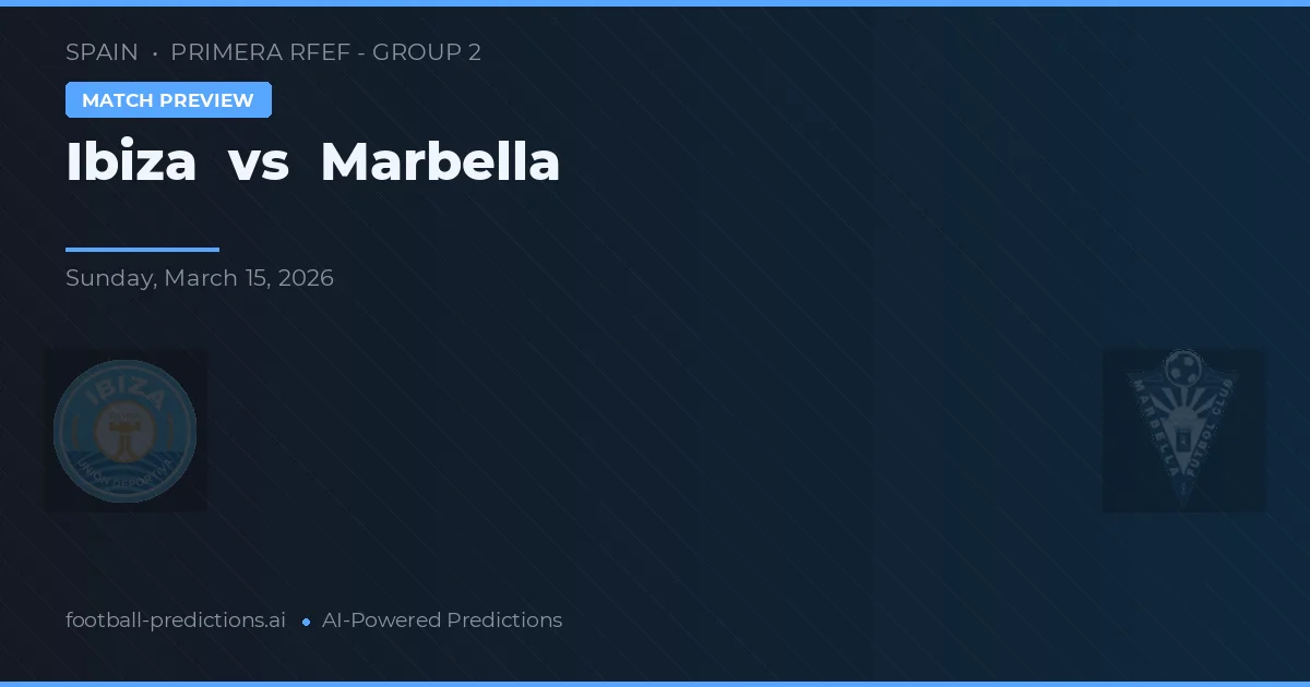 Ibiza vs Marbella — voorspelling en vooruitblik wedstrijd