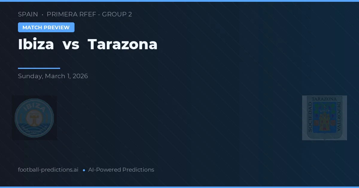 Ibiza vs Tarazona — voorspelling en vooruitblik wedstrijd