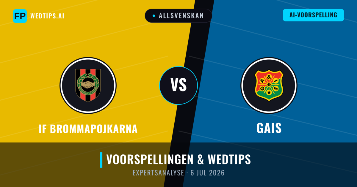 IF Brommapojkarna vs Gais — voorspelling en vooruitblik wedstrijd