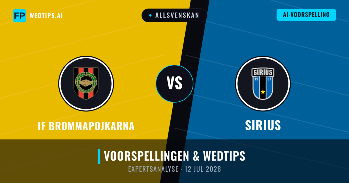 IF Brommapojkarna vs Sirius — voorspelling en vooruitblik wedstrijd