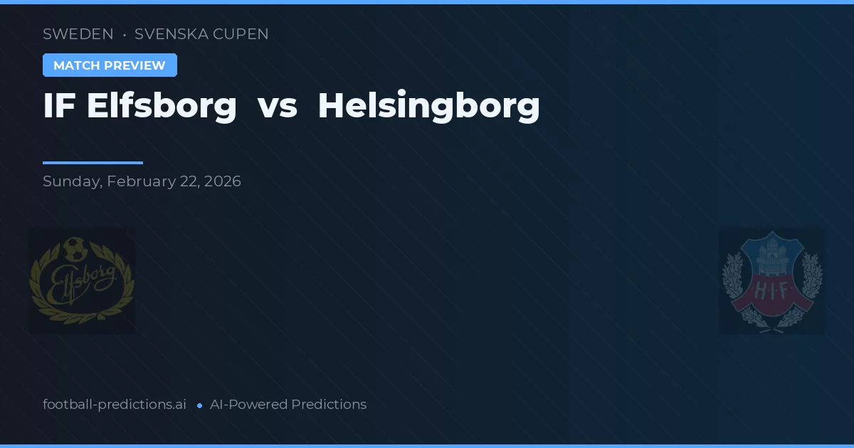 IF Elfsborg vs Helsingborg — voorspelling en vooruitblik wedstrijd
