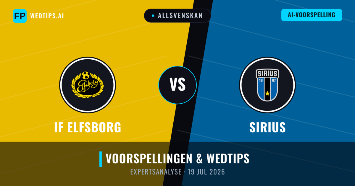 IF Elfsborg vs Sirius — voorspelling en vooruitblik wedstrijd