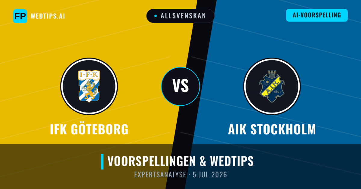 IFK Göteborg vs AIK Stockholm — voorspelling en vooruitblik wedstrijd