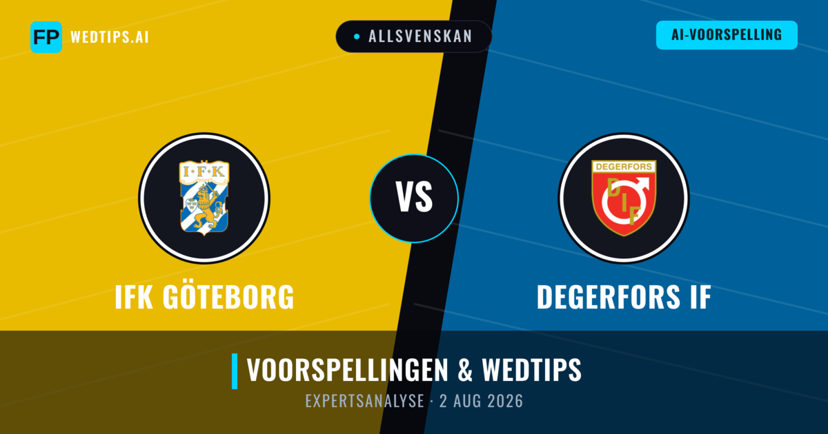 IFK Göteborg vs Degerfors IF — voorspelling en vooruitblik wedstrijd