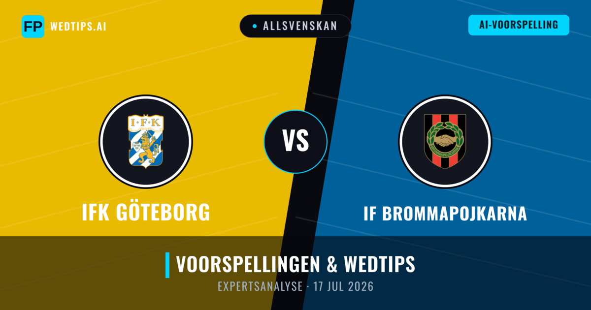 IFK Göteborg vs IF Brommapojkarna — voorspelling en vooruitblik wedstrijd