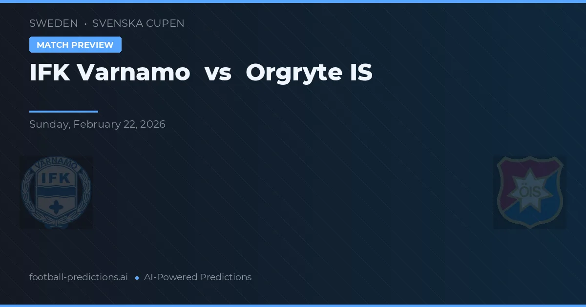 IFK Värnamo vs Örgryte IS — voorspelling en vooruitblik wedstrijd