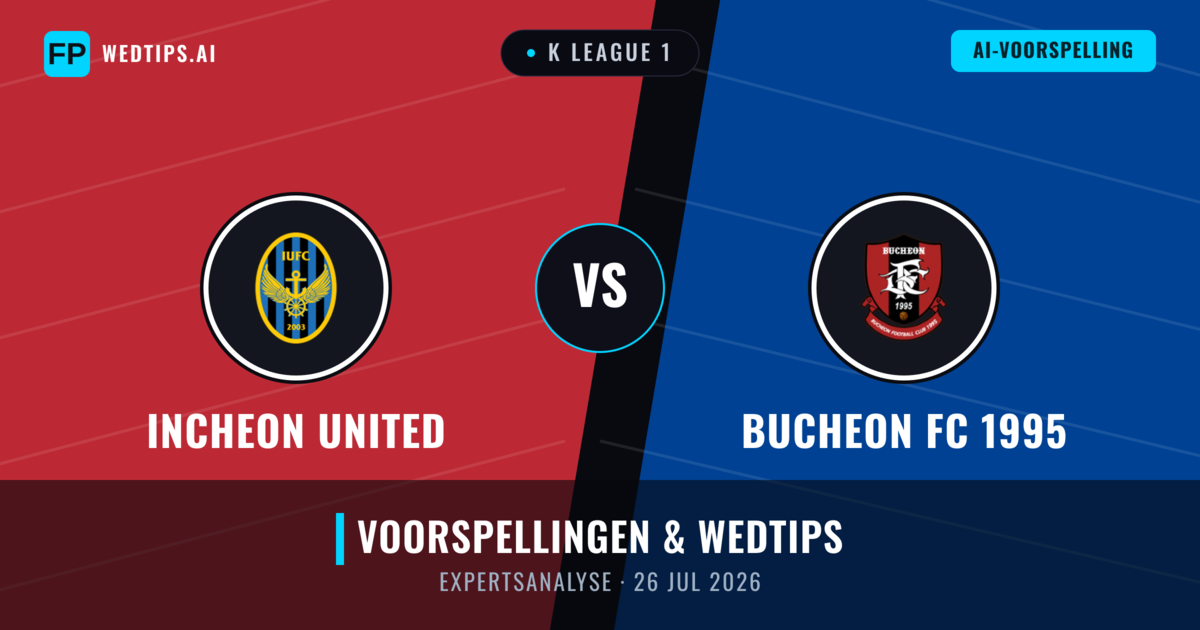Incheon United vs Bucheon FC 1995 — voorspelling en vooruitblik wedstrijd