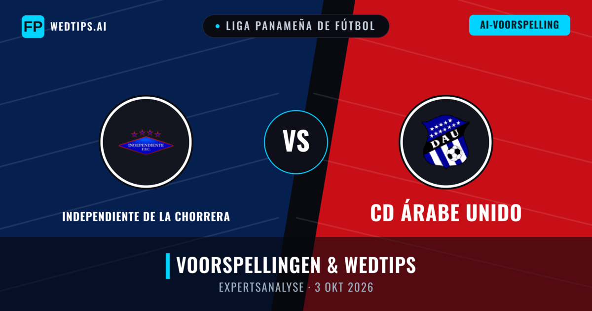 Independiente de La Chorrera vs CD Árabe Unido — voorspelling en vooruitblik wedstrijd